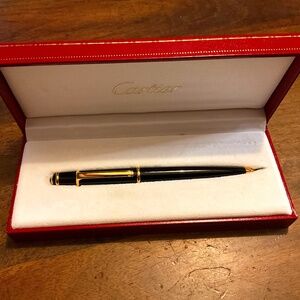 Classic Black and Gold Cartier Pencil